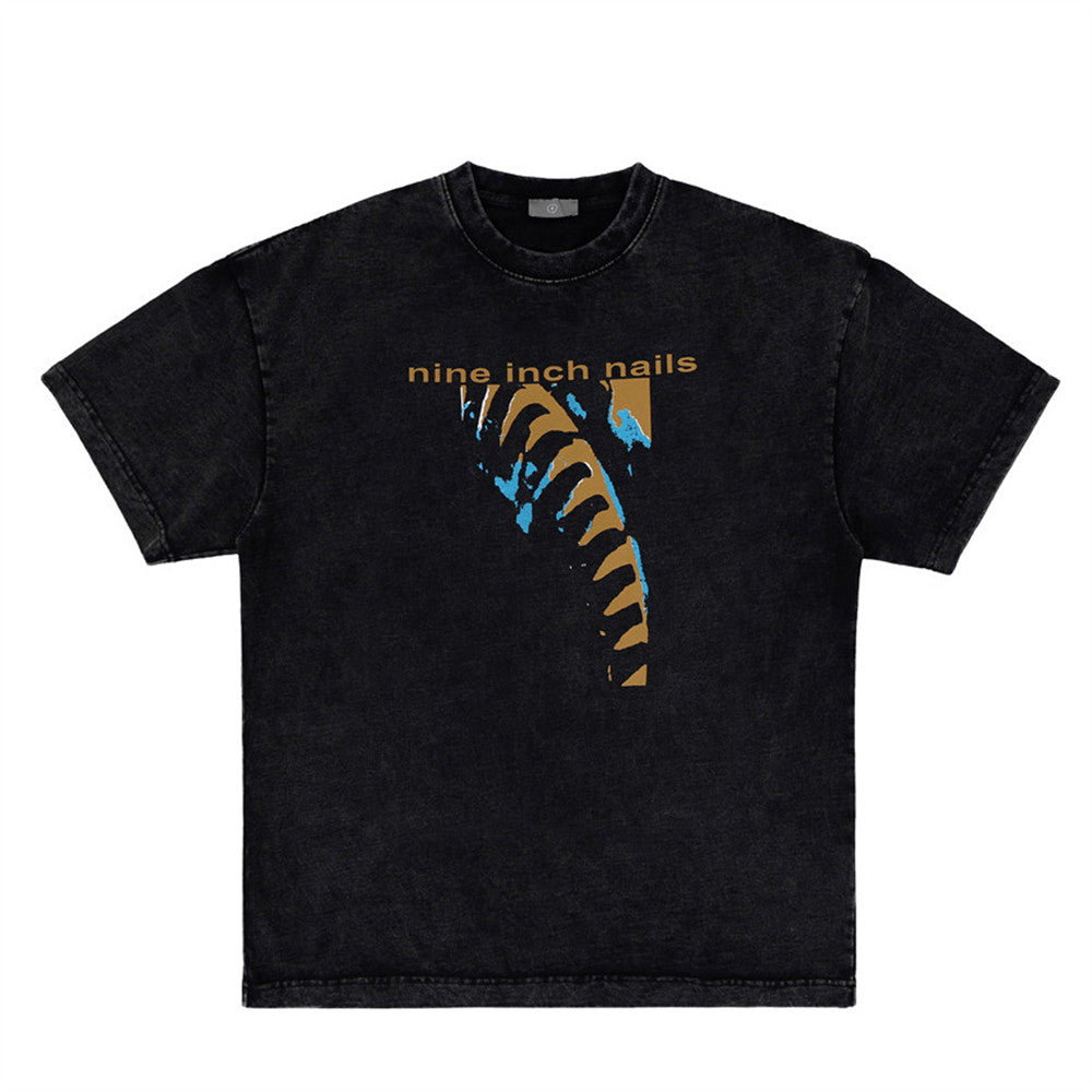 Distressed Casual Loose Top Men