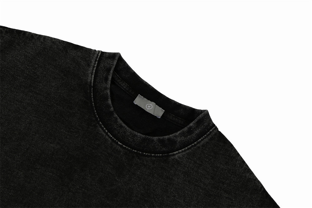 Distressed Casual Loose Top Men